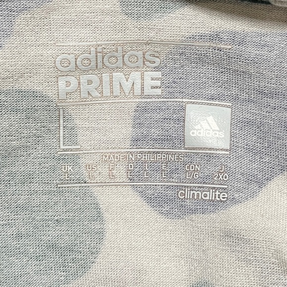 Adidas x NERD Pharrell Camo FreeLift Prime Climalite Size Large Short Sleeve Tee - Picture 4 of 7